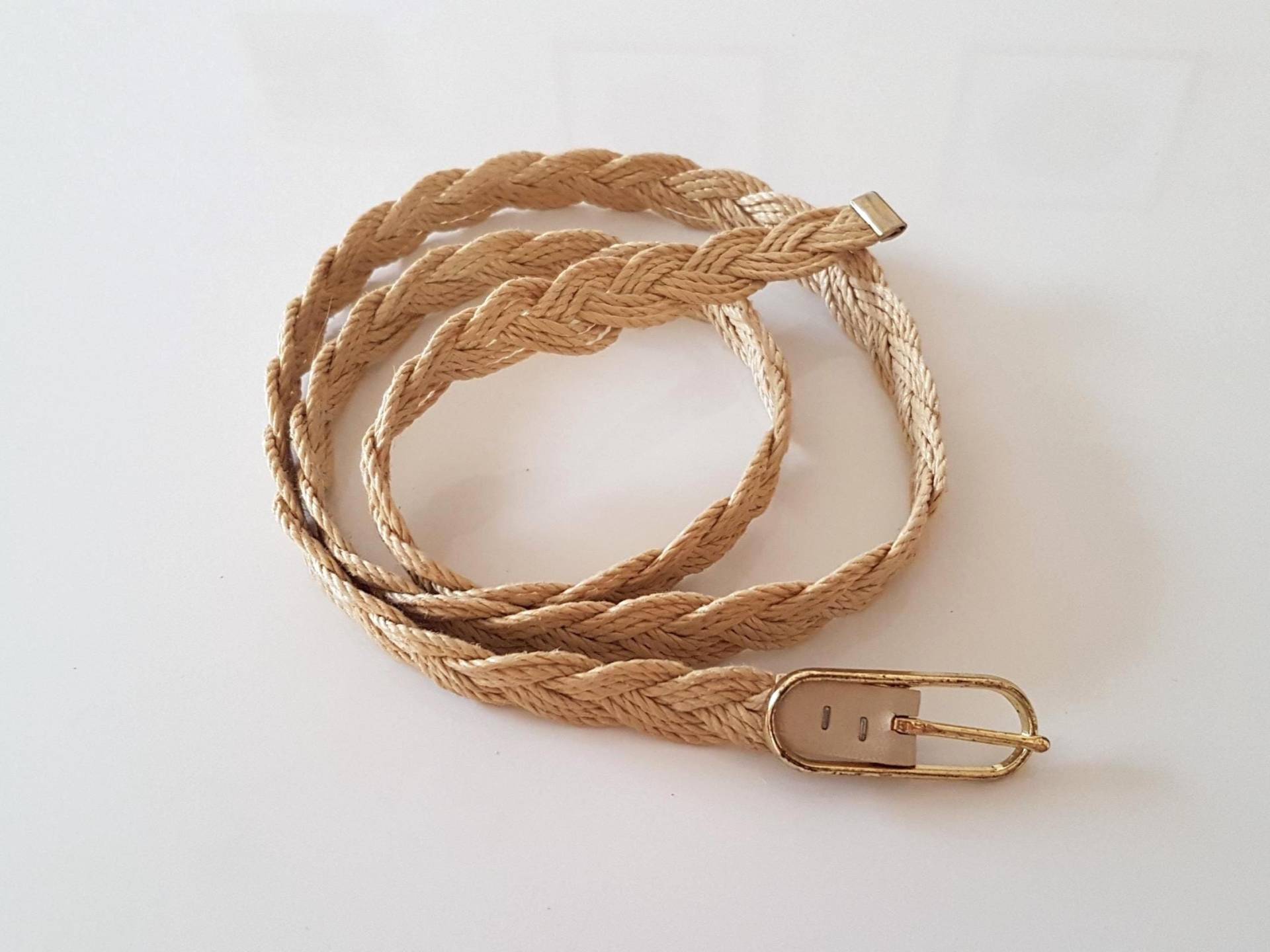 Vintage Beige Gürtel, Creme Kranz Alte Geschenk Für Frauen, Artikel Liebhaber Geschenk, Muttertagsgeschenk, Weihnachtsgeschenk von VSVintageGoods