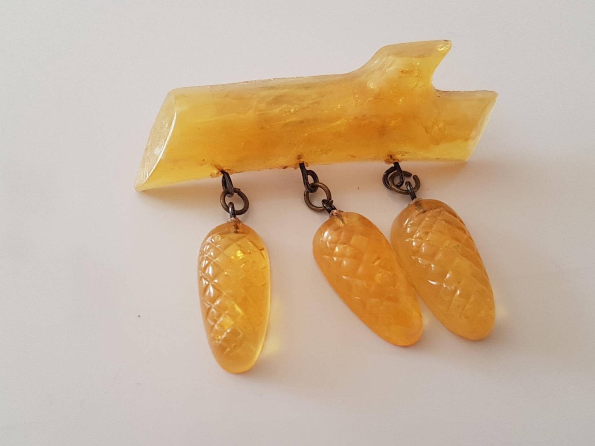 Vintage Bernstein Brosche, Alte Gelbe Accessoire Für Frauen, Geschenk Sie, Brosche von VSVintageGoods