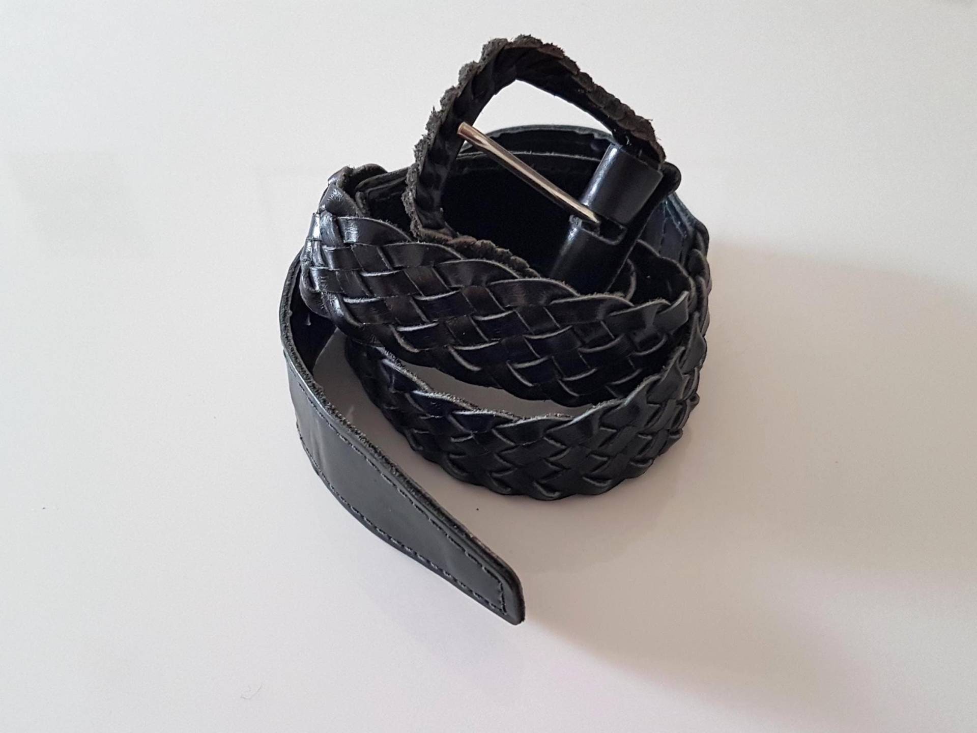 Vintage Schwarz Leder Kranz Gürtel, Alter Schwarzer Geschenk Für Frauen, Sie, Artikel Liebhaber von VSVintageGoods