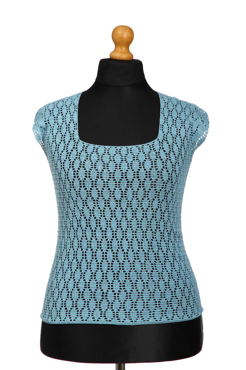 Frauenbluse " Droplet von VSknittingLT