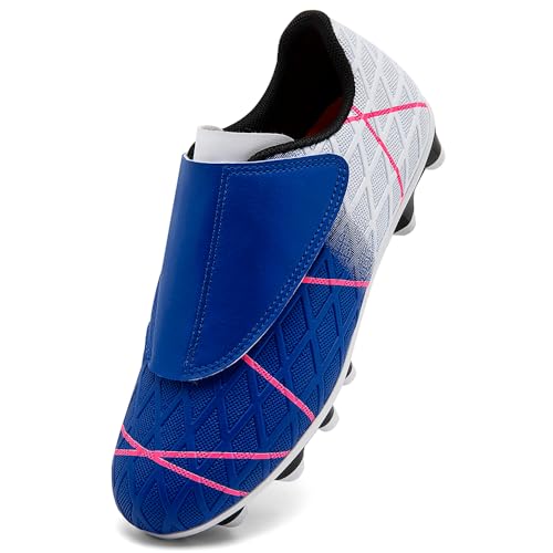 VTASQ Kinder Fußballschuhe Jungen Professionelle Mädchen Kunstrasen Fussballschuhe Sportliche Indoor Outdoor Athletic Soccer Schuhe Trainingsschuhe Weiß Blau EU38 VTASQ Kinder Fußballschuhe Jungen Professionelle Mädchen Kunstrasen Fussballschuhe Sportliche Indoor Outdoor Athletic Soccer Schuhe Trainingsschuhe Weiß Blau EU38 von VTASQ