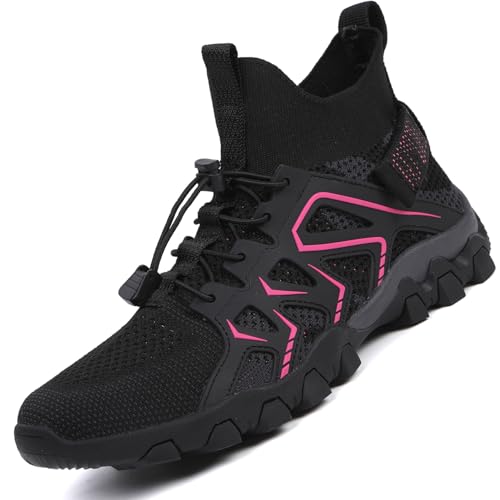 VTASQ Wanderschuhe Herren Damen Trekkingschuhe Leichte Outdoor Sneaker atmungsaktiv Bergschuhe rutschfeste Schuhe Straßenlaufschuhe Sportschuhe für Camping Reisen Unisex Schwarze Rose 41 EU VTASQ Wanderschuhe Herren Damen Trekkingschuhe Leichte Outdoor Sneaker atmungsaktiv Bergschuhe rutschfeste Schuhe Straßenlaufschuhe Sportschuhe für Camping Reisen Unisex Schwarze Rose 41 EU von VTASQ