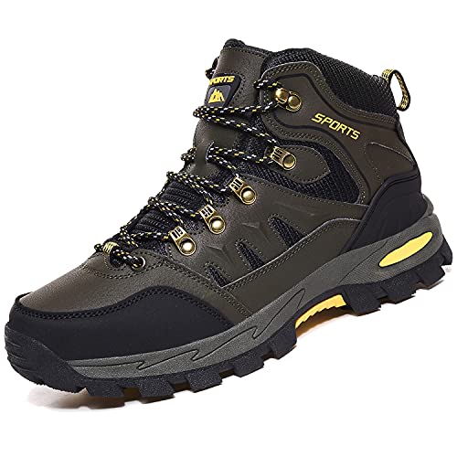 VTASQ Wanderschuhe Herren Damen Trekkingschuhe Leichte Outdoor Trekkingschuhe Knöchel Schuhe Herren Sneaker Ultralight Sportschuhe für Camping Armeegrün 42EU von VTASQ