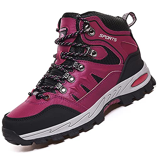 VTASQ Wanderschuhe Herren Damen Trekkingschuhe Leichte Outdoor Trekkingschuhe Knöchel Schuhe Herren Sneaker Ultralight Sportschuhe für Camping Rosa 41EU von VTASQ