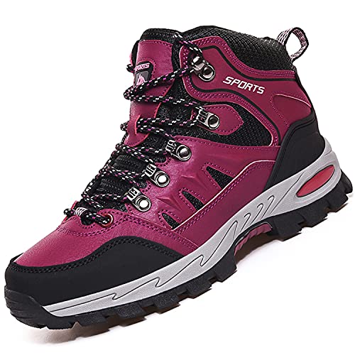 VTASQ Wanderschuhe Herren Damen Trekkingschuhe Leichte Outdoor Trekkingschuhe Knöchel Schuhe Herren Sneaker Ultralight Sportschuhe für Camping Rosa 38EU von VTASQ