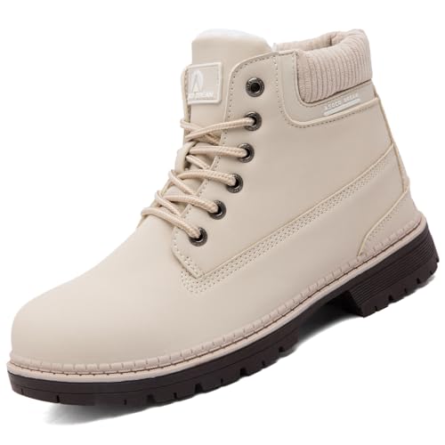 VTASQ Winterstiefel Damen Gefüttert Winterschuhe Wasserdicht Warme Winter Boots Outdoor Wanderschuhe Rutschfest Frauen Schneestiefel Kurzschaft Stiefel Khaki EU41 von VTASQ