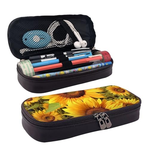 Federmäppchen mit Reißverschluss, Motiv: Sonniger Tag im Sommerpark, großes Fassungsvermögen, ästhetisches Federmäppchen, tragbar, Büro, Schreibwaren, Make-up-Tasche, Schreibtisch-Organizer-Tasche für Federmäppchen mit Reißverschluss, Motiv: Sonniger Tag im Sommerpark, großes Fassungsvermögen, ästhetisches Federmäppchen, tragbar, Büro, Schreibwaren, Make-up-Tasche, Schreibtisch-Organizer-Tasche für von VTCTOASY