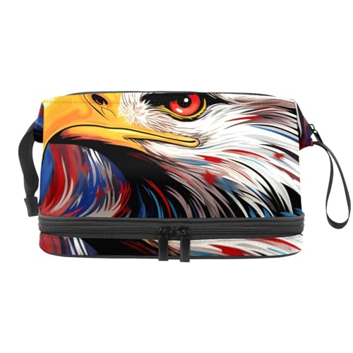 Make up Tasche klein,Make up Reisetasche,4.Juli Unabhängigkeitstag Eagle,Make up Organizer Tasche von VTGHDEEQ