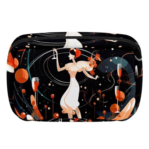 Make up Tasche klein,Make up Reisetasche,Abstrakte Malerei Cartoon Raum,Make up Organizer Tasche von VTGHDEEQ