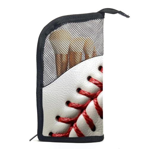 Make up Tasche klein,Make up Reisetasche,Baseball Linienstruktur,Make up Organizer Tasche von VTGHDEEQ