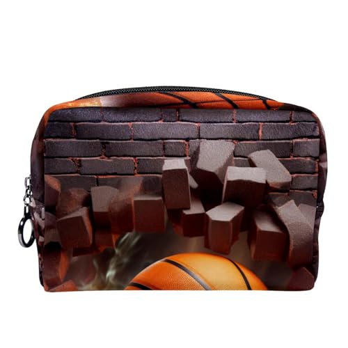 Make up Tasche klein,Make up Reisetasche,Basketball Wandkunst abstrakt,Make up Organizer Tasche von VTGHDEEQ