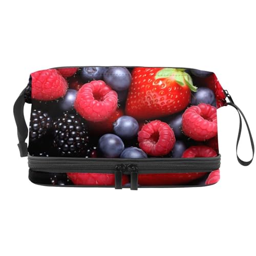 Make up Tasche klein,Make up Reisetasche,Beeren Erdbeerfrucht,Make up Organizer Tasche von VTGHDEEQ