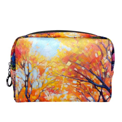 Make up Tasche klein,Make up Reisetasche,Herbstbaum Aquarellmalerei,Make up Organizer Tasche von VTGHDEEQ