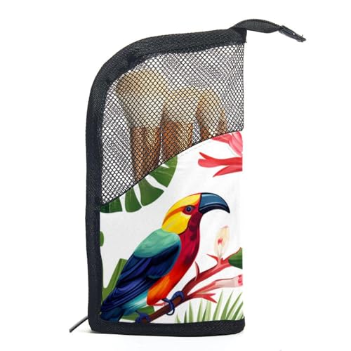 Make up Tasche klein,Make up Reisetasche,Sommerblätter der Vogelpalme,Make up Organizer Tasche von VTGHDEEQ