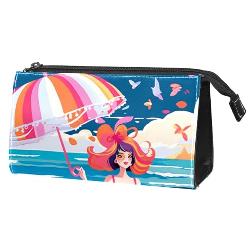 Make up Tasche klein,Make up Reisetasche,Strand Sommer mädchen Meer,Make up Organizer Tasche von VTGHDEEQ