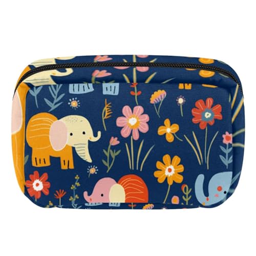 Make up Tasche klein,Make up Reisetasche,Tierische Elefanten Karikatur,Make up Organizer Tasche von VTGHDEEQ