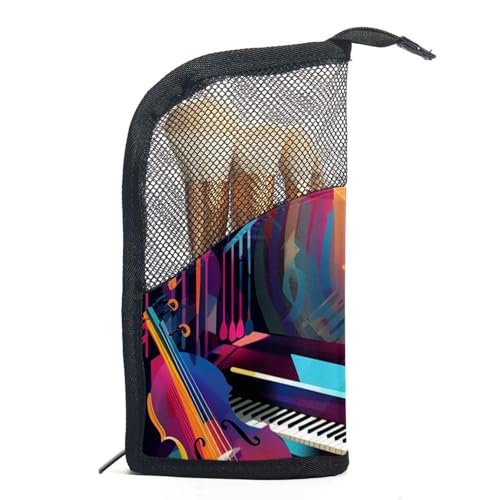 Make up Tasche klein,Make up Reisetasche,abstrakte Jazzkunst Musikinstrumente,Make up Organizer Tasche von VTGHDEEQ