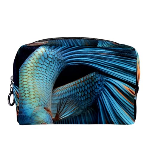 Make up Tasche klein,Make up Reisetasche,abstrakte aquarellfische,Make up Organizer Tasche von VTGHDEEQ