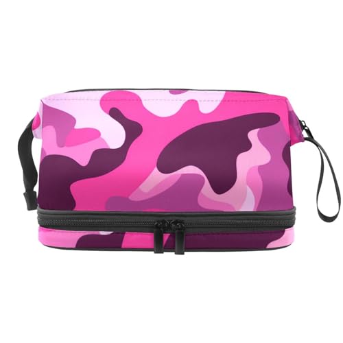 Make up Tasche klein,Make up Reisetasche,abstrakte rosa camo,Make up Organizer Tasche von VTGHDEEQ