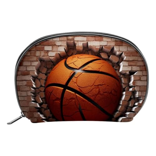 Make up Taschen Organizer,Kosmetiktaschen für Frauen,Ball Basketball Wandbeschaffenheit,kleine Make up Tasche von VTGHDEEQ