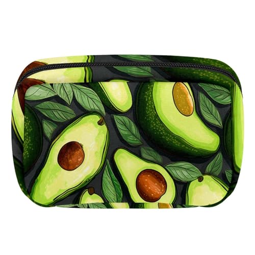 Make up Taschen für Damen,Kulturbeutel für Herren,Avocado,Reise Kosmetiktasche von VTGHDEEQ