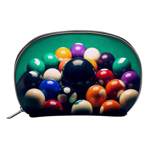 Make up Taschen für Damen,Kulturbeutel für Herren,Billard,Reise Kosmetiktasche von VTGHDEEQ