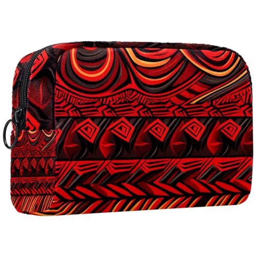 Make up Taschen für Damen,Kulturbeutel für Herren,Ethnische Gruppe der afrikanischen Boho,Reise Kosmetiktasche von VTGHDEEQ