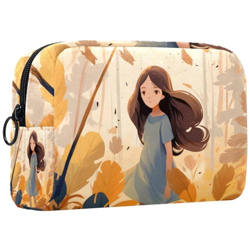 Reise Make up Tasche,Reise Kulturbeutel für Damen,Herbst und Mädchen,Kosmetik Reisetasche von VTGHDEEQ