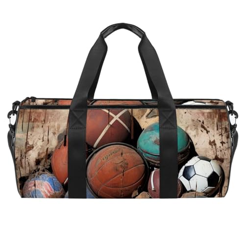 Reisetasche,Herren Sporttasche,Damen Sporttasche,Basketball Fußball Baseball,Sporttasche von VTGHDEEQ