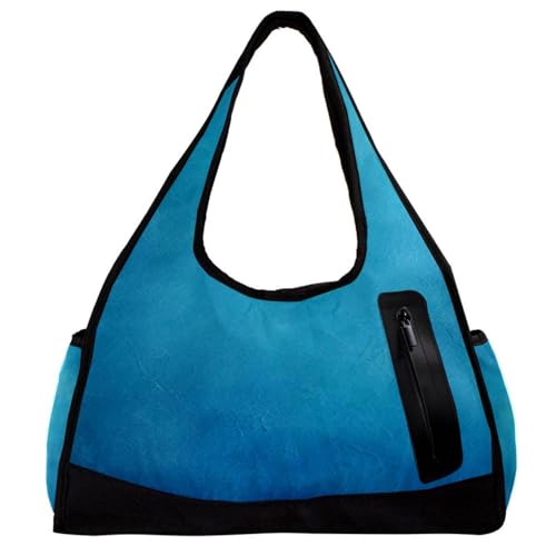 Sporttaschen für Damen,Reisetasche für Reisen,Blaue Vintage Textur,Sporttasche für Herren von VTGHDEEQ