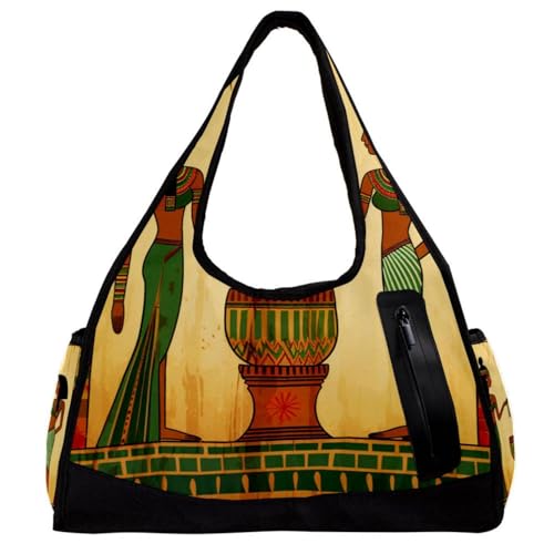 Sporttaschen für Damen,Reisetasche für Reisen,alte ägyptische indische Frau,Sporttasche für Herren von VTGHDEEQ