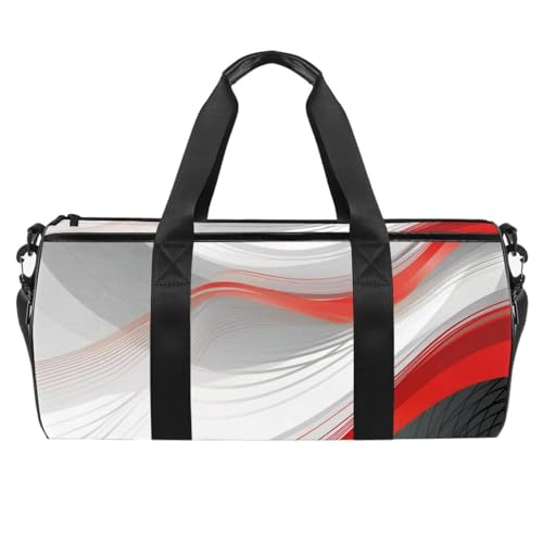 Sporttaschen für Herren,Reisetaschen für Damen,Abstrakter moderner Stil geometrisch,Trainingstasche von VTGHDEEQ