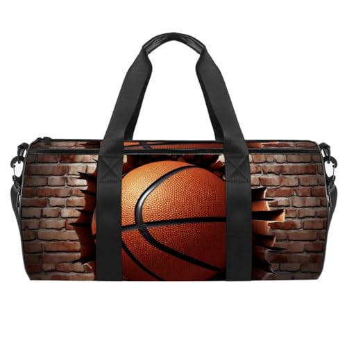 Sporttaschen für Herren,Reisetaschen für Damen,Ball Basketball Wandbeschaffenheit,Trainingstasche von VTGHDEEQ