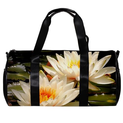 Sporttaschen für Herren,Reisetaschen für Damen,Kunst Blume Lotus,Trainingstasche von VTGHDEEQ