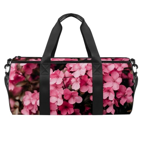 Sporttaschen für Herren,Reisetaschen für Damen,blühende blüte rosa Blume,Trainingstasche von VTGHDEEQ