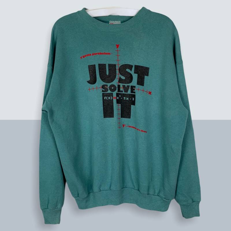 Vintage 90Er Jahre Algorithm Just Solve It Sweatshirt von VTGMania