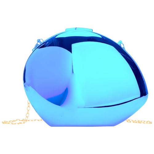 VTIDOBE Glitzernde Umhängetasche, einzigartige Form, Abendtasche, modische Umhängetasche, Handtasche, für Damen und Mädchen, bl von VTIDOBE