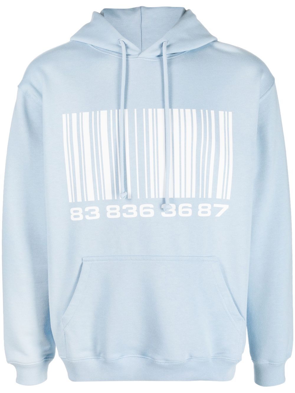 VTMNTS Big Barcode Hoodie - Blau von VTMNTS