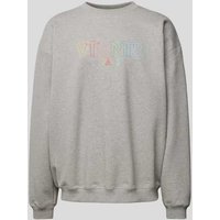 VTMNTS Oversized Sweatshirt in melierter Optik in Hellgrau, Größe M von VTMNTS