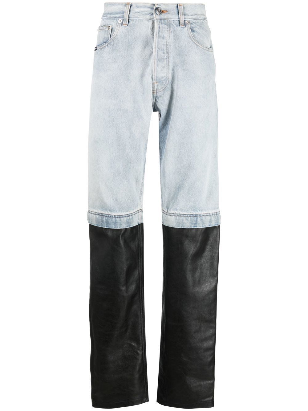 VTMNTS Straight-Leg-Jeans mit Einsätzen - Schwarz von VTMNTS