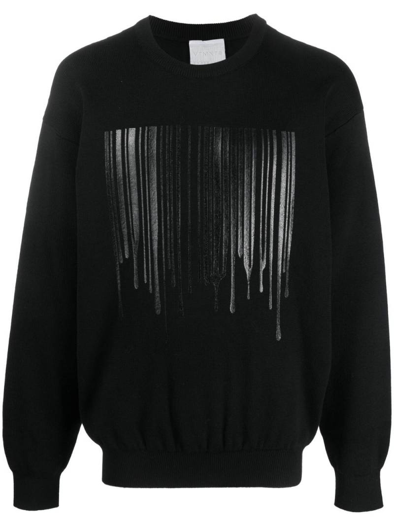 VTMNTS Pullover mit Logo-Print - Schwarz von VTMNTS