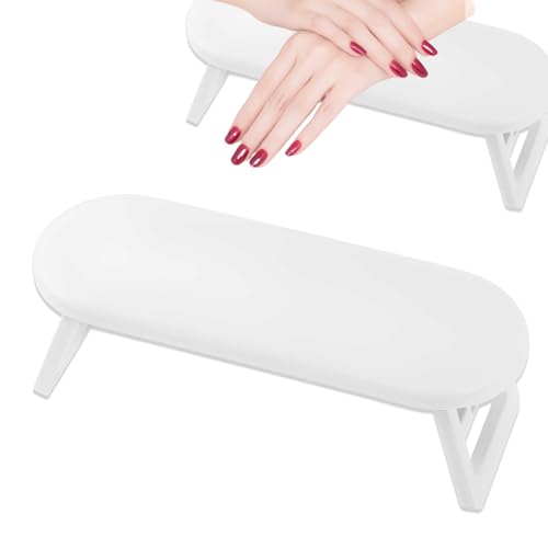 1 Pcs Handauflage Nagelstudio,Handablage Nagelstudio,Leder-Handauflage Nagelstudio,Nagel Armauflage Kissen,29.8 X 10.5cm(Weiß),Fur Maniküre-Salon, Handpflege, Reduzieren Sie Den Handdruck von VTYTZZ