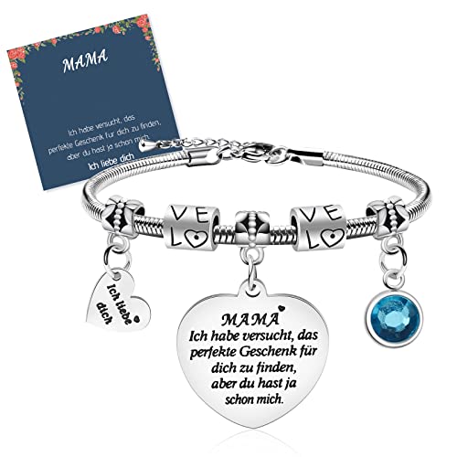 VU100 Mutter Armband Geschenk für Mutter Muttertag Geschenk Geburtstag für Mama Muttertags Originelles Weihnachten für Frauen Gioielli von VU100