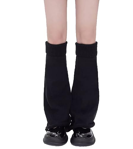 VUCDXOP Damen Kniestrümpfe Legwarmers, Gothic Strick Beinwärmer Lange Socken Party und Yoga Häkeln Beinstulpen kniehohe Stiefel Frauen Winter Gestrickte Warme Oberschenkel hohe Beinstulpen Leggings von VUCDXOP