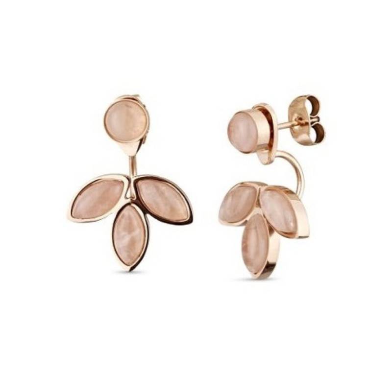 VUCH Ohrring-Set Moderní pozlacené náunice s rùenínem 2v1 NÁUNICE ROSE LILIES von VUCH