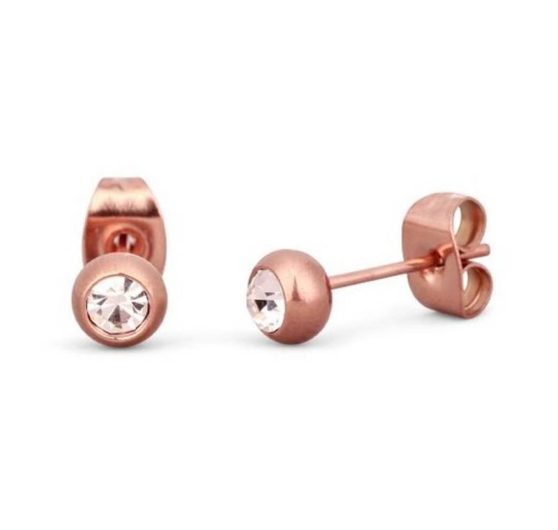 VUCH Ohrring-Set Pùvabné bronzové náunice s krystalem Gem Rose Gold VUCH Ohrring-Set Pùvabné bronzové náunice s krystalem Gem Rose Gold von VUCH