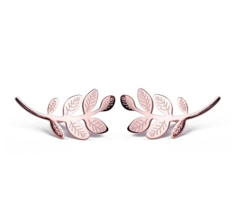 VUCH Ohrring-Set Schöne Bronze-Ohrringe Blätter Rose Gold von VUCH