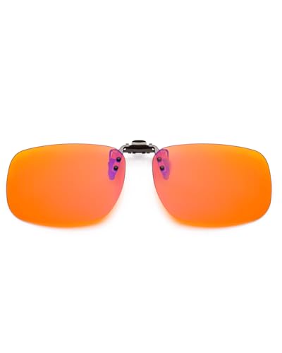 VUEECLAT Clip On Blaulichtbrille für Frauen Männer 180°Flip - Schützen Sie Ihre Augen & reduzieren Sie die Augenbelastung von VUEECLAT