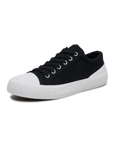 VULCAZ Caldera Nachhaltige Sneaker Damen aus Bio-Baumwolle (Gr. 38) | Vegane & atmungsaktive Damen-Schuhe | Kork-Schaumstoff Innensohle | Black von VULCAZ