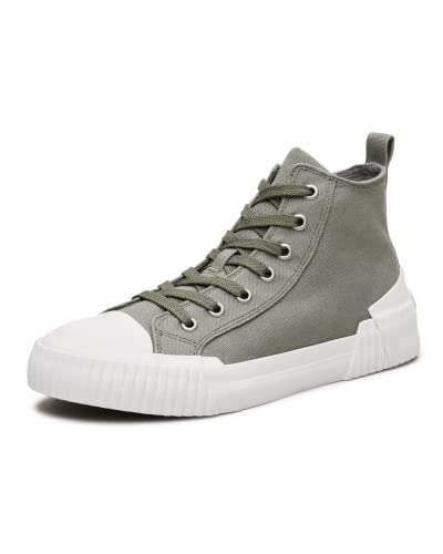 VULCAZ Tonic Nachhaltige Sneaker Damen aus Bio-Baumwolle | Vegane & besonders atmungsaktive Damen-Schuhe mit Innensohle aus Kork-Schaumstoff | Khaki (Größe 38) von VULCAZ